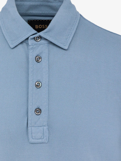 Boss L Perry Cotton And Silk Polo Shirt