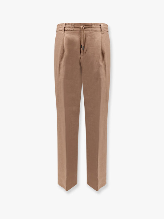 Boss Relaxed Fit Linen Trouser