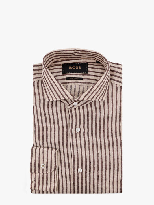 Boss Josh Striped Linen Shirt