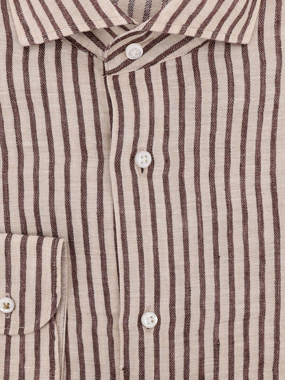 Boss Josh Striped Linen Shirt