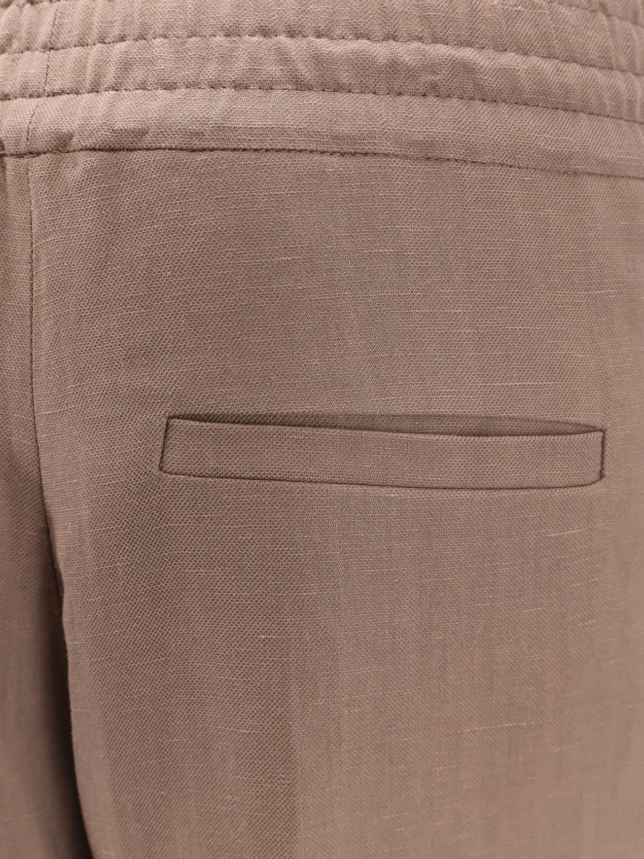 パンツ Brunello Cucinelli Viscose And Linen Trousers With Ton-Sur-T BRUNELLO CUCINELLI Viscose and linen trousers with ton-sur