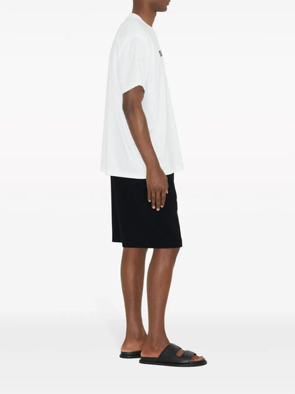 Burberry Logo Print Cotton T Shirt