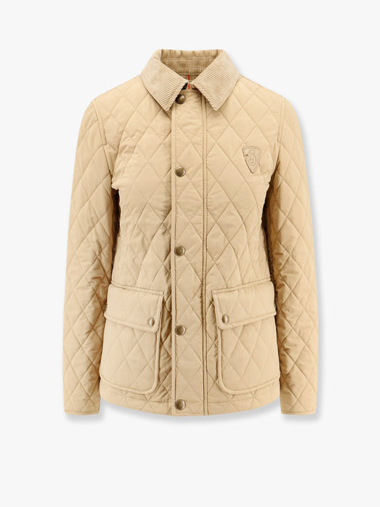 Burberry Quilted Jacket With Monogram Patch