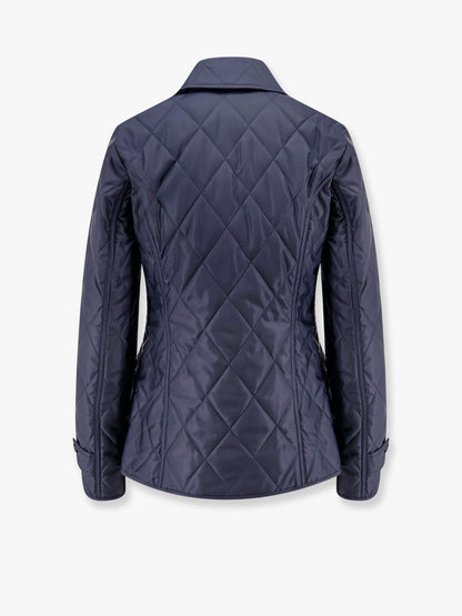 Burberry Quilted Nylon Jacket With Check Lining
