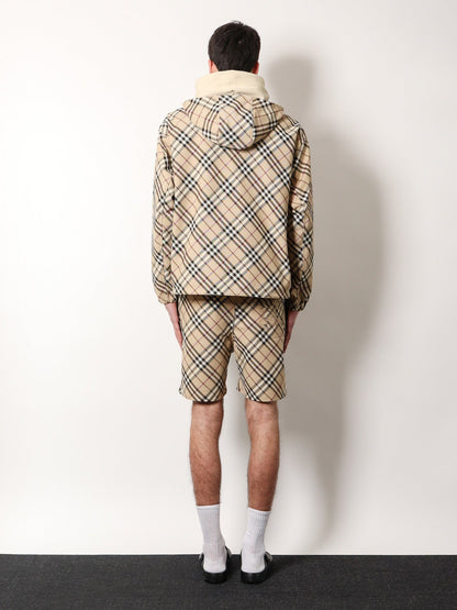 Burberry Traditional Check Jacket With Ekd Embroidery