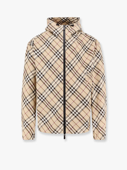 Burberry Traditional Check Jacket With Ekd Embroidery