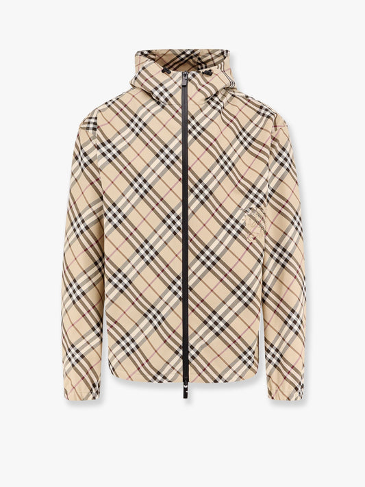 Burberry Traditional Check Jacket With Ekd Embroidery