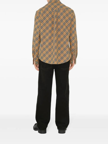 Burberry Checked Cotton Shirt