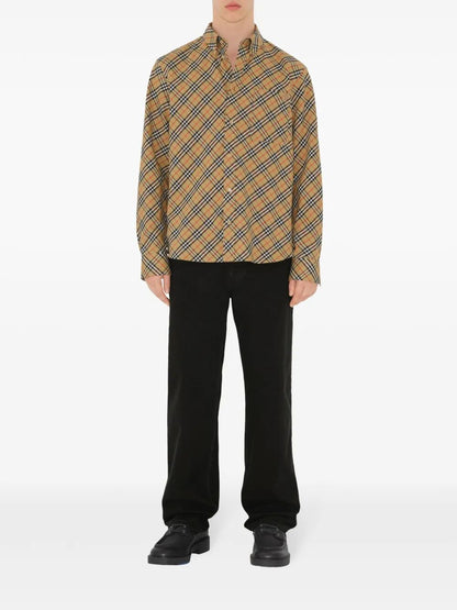 Burberry Checked Cotton Shirt