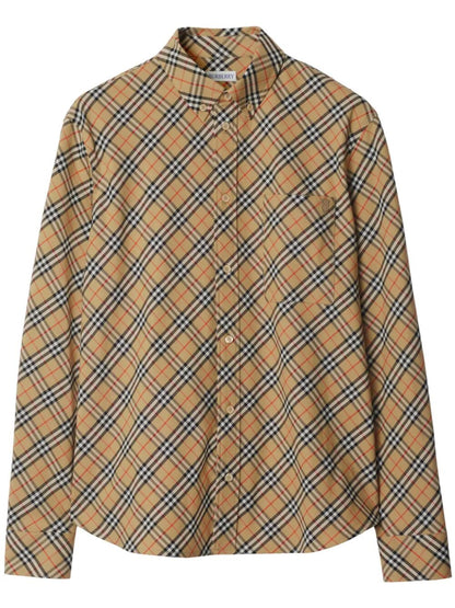 Burberry Checked Cotton Shirt