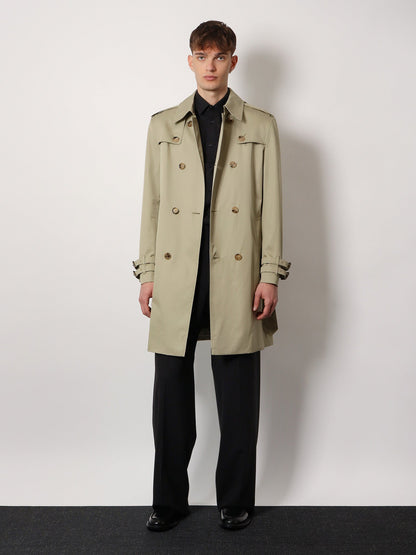 Burberry Organic Cotton Trench With Madras Lining