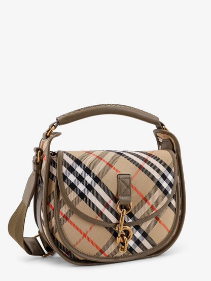 Burberry Clip Messenger Burberry Check Fabric Shoulder Bag