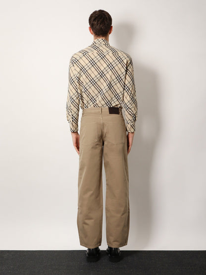 Burberry Organic Cotton Blend Trouser