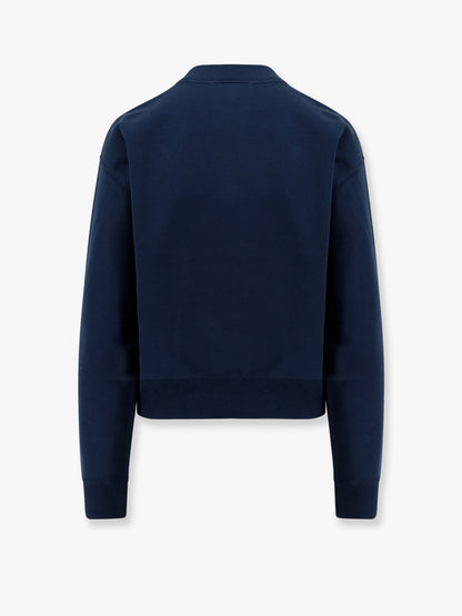 Chloe' Cotton Sweatshirt With Lettering Logo
