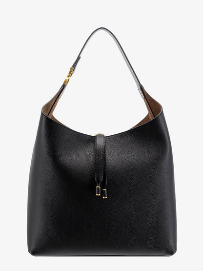 Chloe' Leather Shoulder Bag Wih Iconic Metal Detail