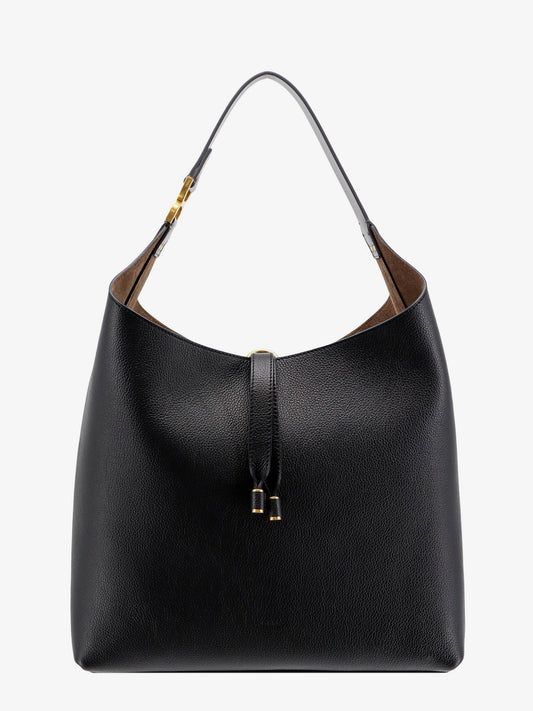 Chloe' Leather Shoulder Bag Wih Iconic Metal Detail
