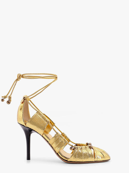 Chloe' Décolleté Luna In Pelle Gold