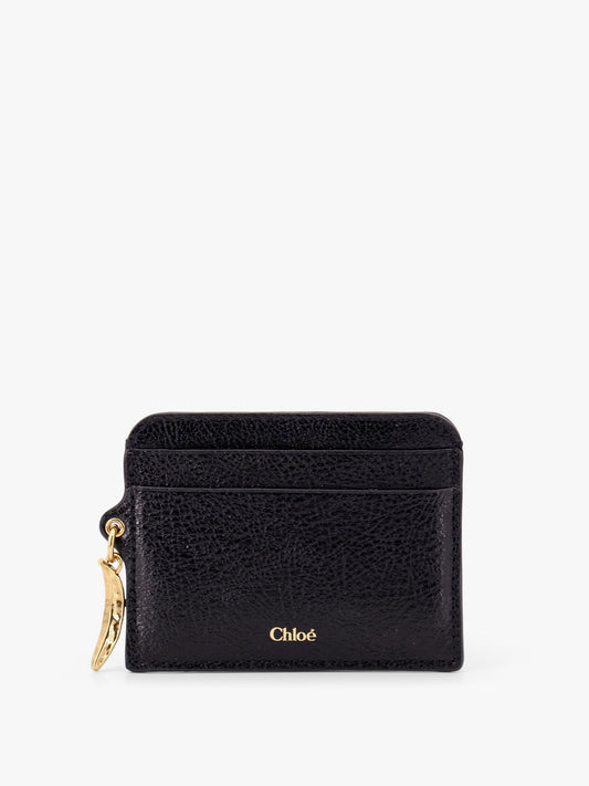 Chloe' Leather Card Holder With Banana Charm