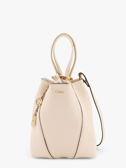 Chloe' Spin Leather Shoulder Bag With Chloé Logo Detail