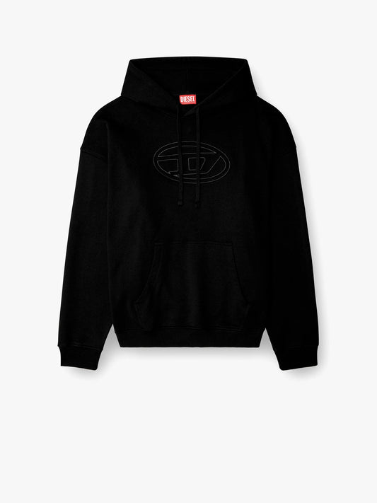 Diesel S Ummer Bigoval Biologic Cotton Sweatshirt With Frontal Oval D Logo
