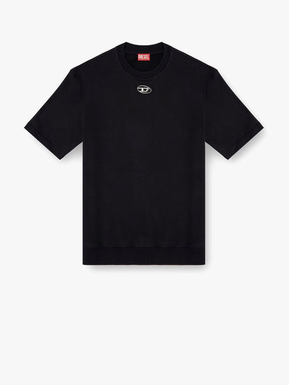 Diesel S Cooling Biologic Cotton Sweatshirt With Metal Oval D Logo