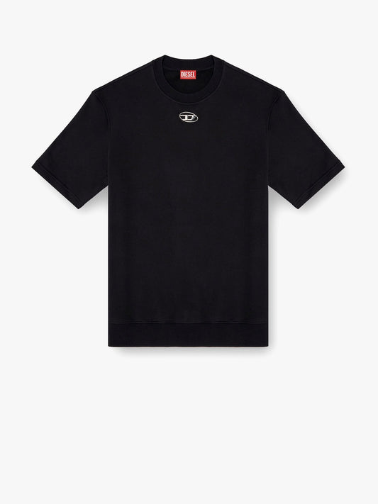 Diesel S Cooling Biologic Cotton Sweatshirt With Metal Oval D Logo