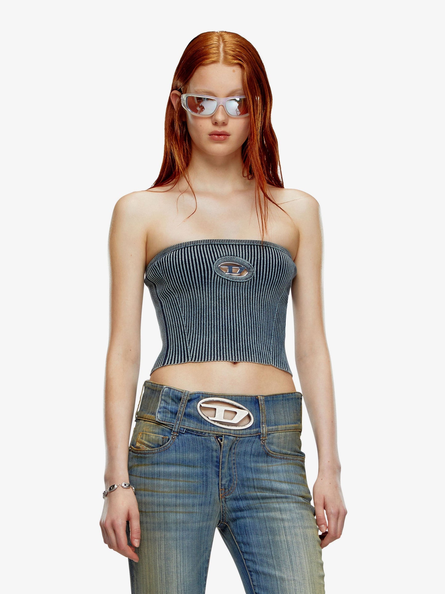 Diesel Ribbed Cotton Top