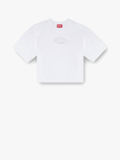 Diesel Cotton T Shirt With Frontal Oval D Logo