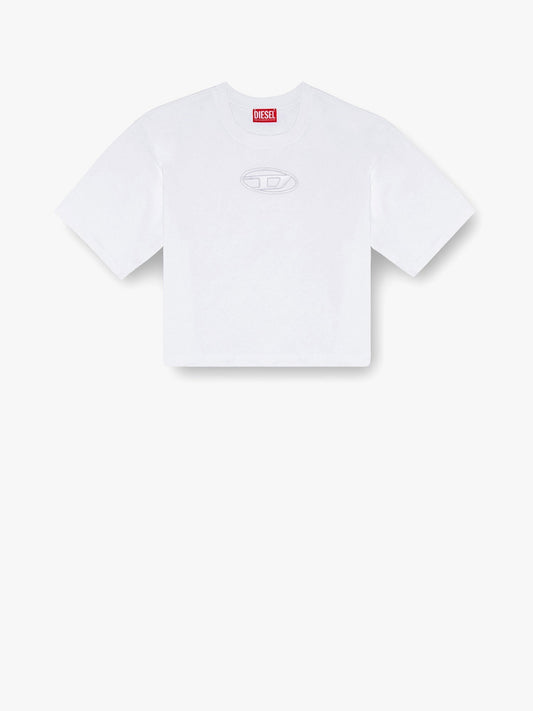 Diesel Cotton T Shirt With Frontal Oval D Logo