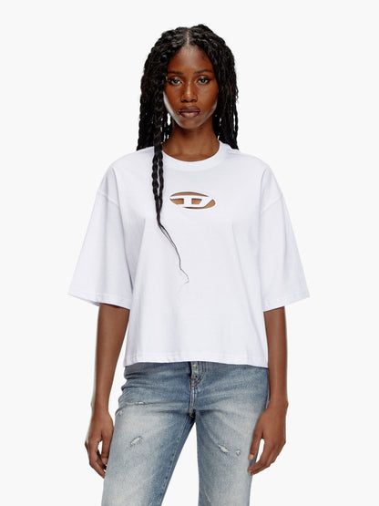 Diesel Cotton T Shirt With Frontal Oval D Logo