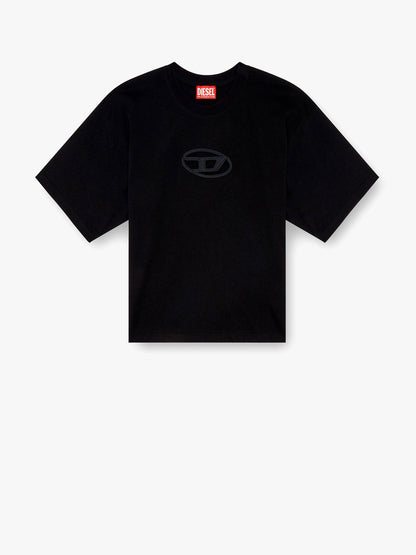 Diesel Cotton T Shirt With Frontal Oval D Logo