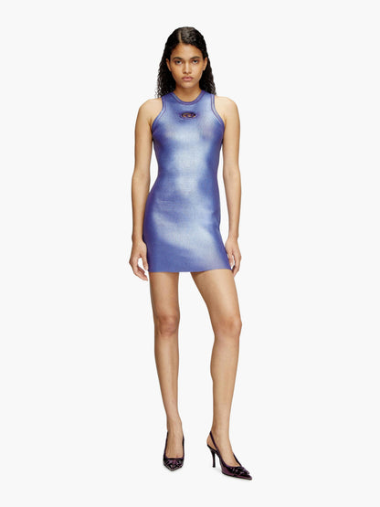 Diesel M Caddix Viscose Blend Dress With Frontal Logo