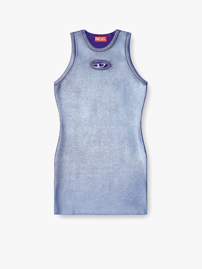 Diesel M Caddix Viscose Blend Dress With Frontal Logo