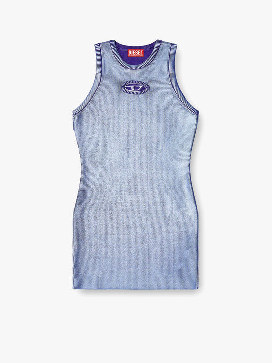 Diesel M Caddix Viscose Blend Dress With Frontal Logo