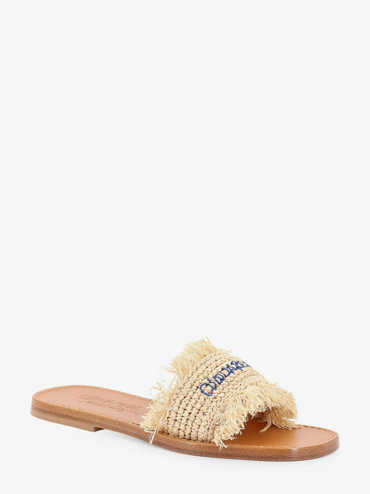 Dsquared2 Dsquared2 Summer Lovers Natural Rafia Flat Sandals