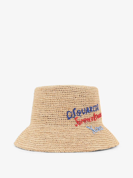 Dsquared2 Dsquared2 Summer Lovers Natural Rafia Cloche