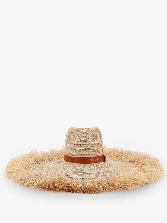 Dsquared2 Dsquared2 Summer Lovers Natural Rafia Hat