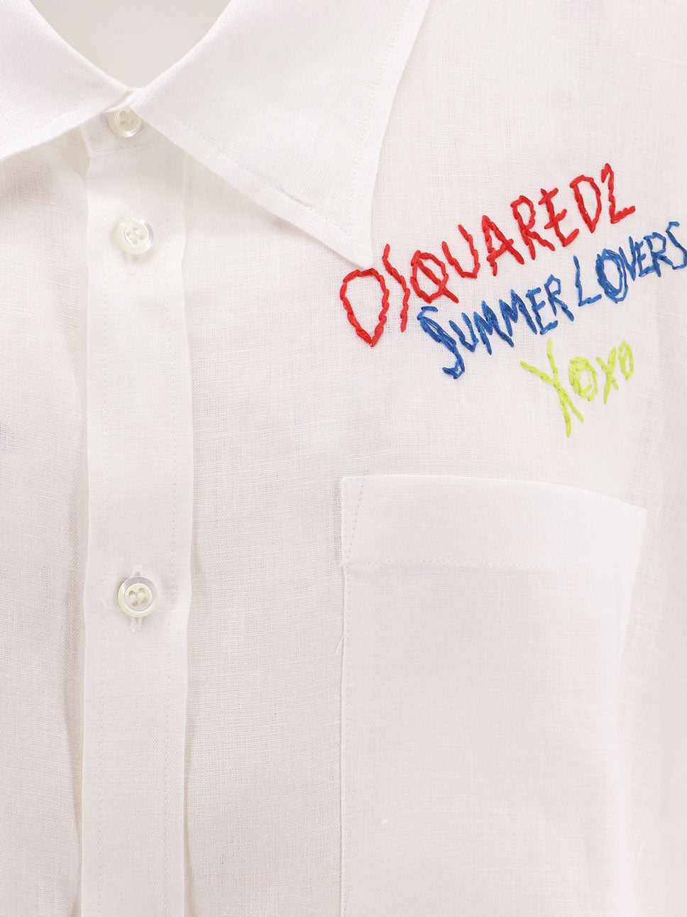 Dsquared2 Dsquared2 Summer Lovers Linen Oversized Shirt