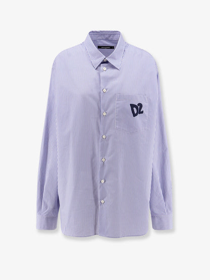 Dsquared2 Dsquared2 Summer Lovers Oversized Striped Cotton Shirt