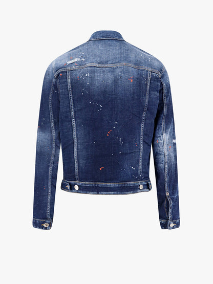 Dsquared2 Dan Jean Jacket With Destroyed Effect
