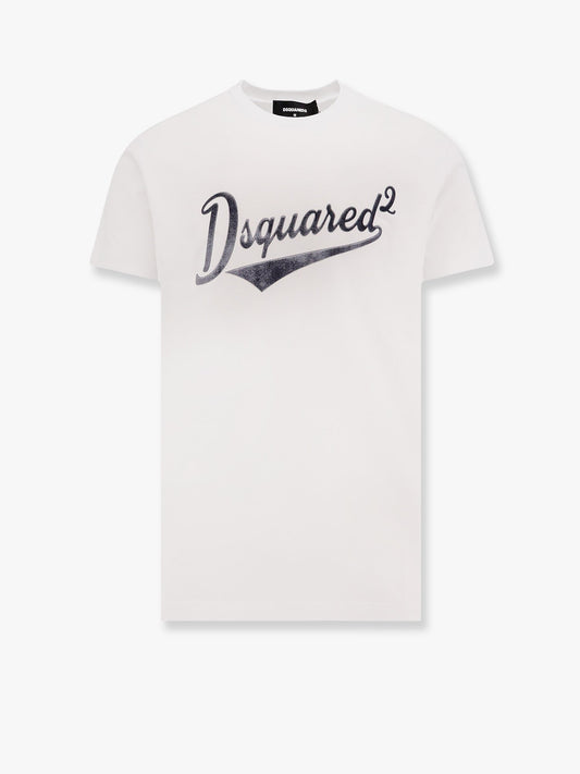 Dsquared2 Cool Fit Cotton T Shirt With Logo Print