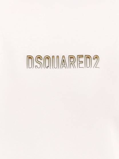 Dsquared2 Cotton T Shirt With Frontal Embossed Logo