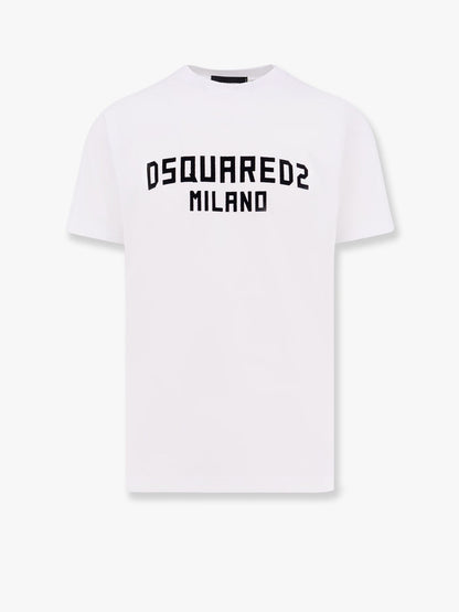 Dsquared2 Cool Fit Cotton T Shirt With Logo Print
