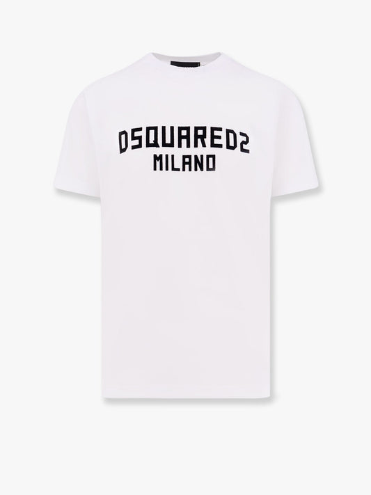 Dsquared2 Cool Fit Cotton T Shirt With Logo Print
