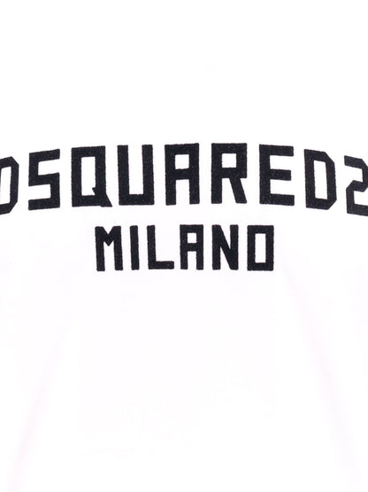 Dsquared2 Cool Fit Cotton T Shirt With Logo Print