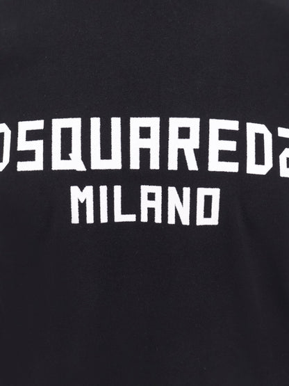 Dsquared2 Cool Fit Cotton T Shirt With Logo Print