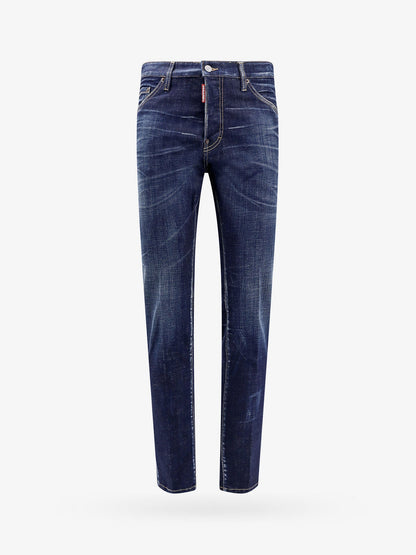 Dsquared2 Denim Jeans With Back Leather Logo Patch
