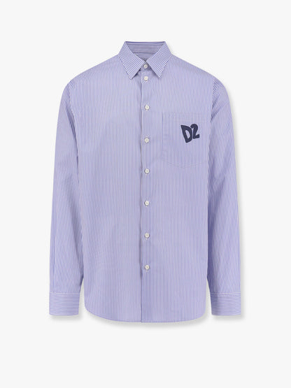 Dsquared2 Dsquared2 Summer Lovers Oversized Striped Cotton Shirt