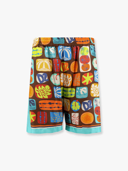Dsquared2 Dsquared2 Summer Lovers Silk Bermuda Shorts