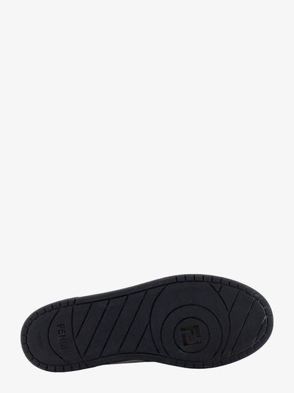 Fendi Leather Sneakers With Ff Lateral Logo